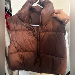 Brown Puffer Vest